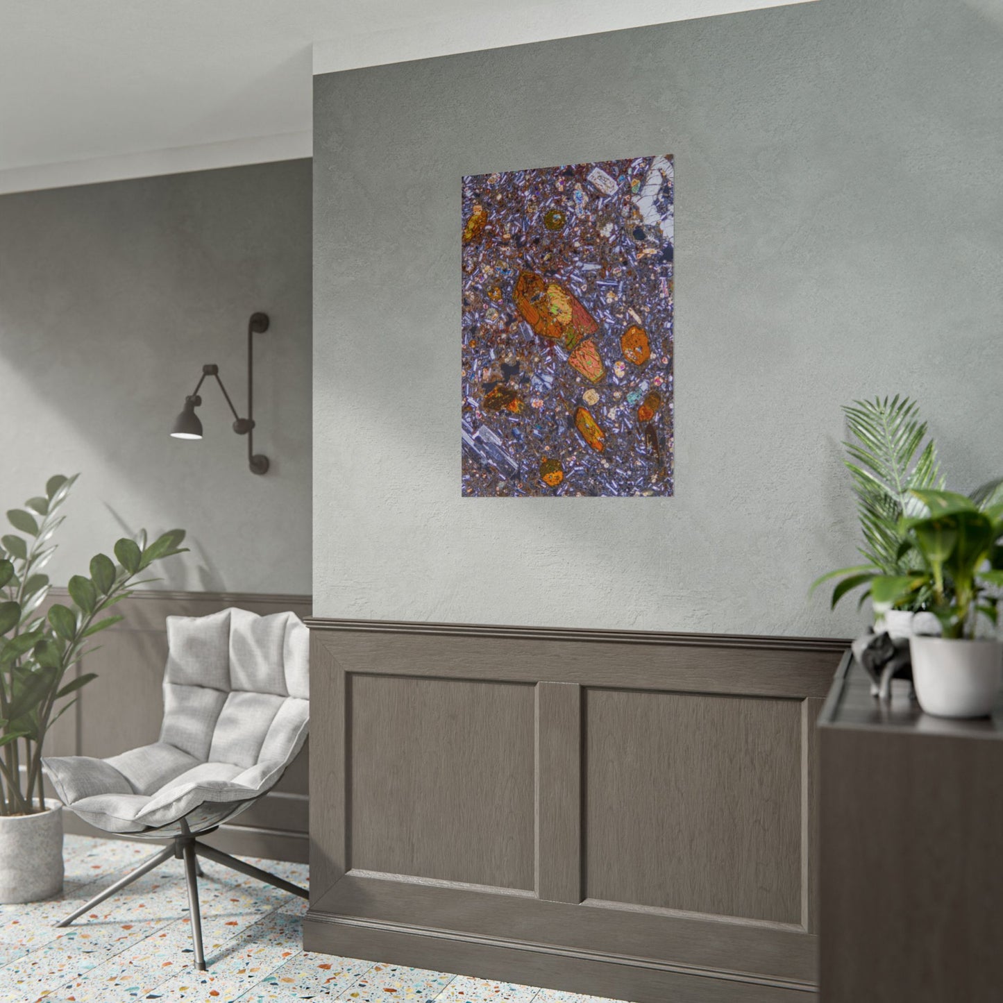 Hornblende in Basalt Rolled Posters