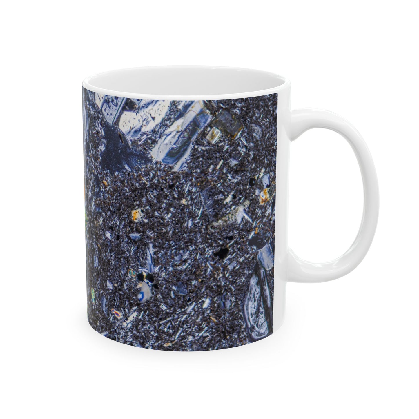 Pyroxene Cyrtsal in Basalt Ceramic Mug
