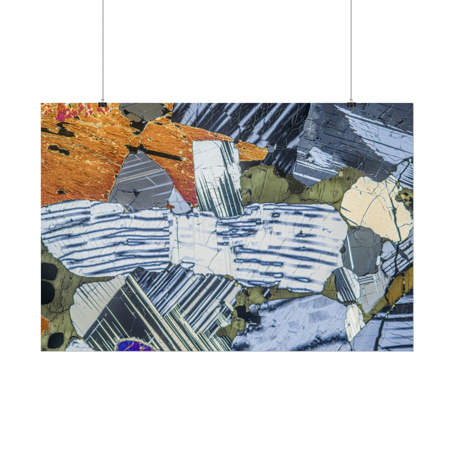 Plagioclase and Pyroxene Rolled Posters
