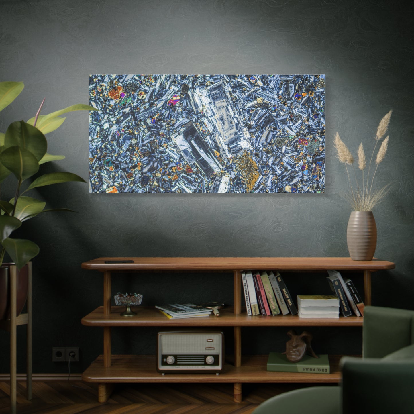 Plagioclase in Basalt Canvas Wall Art