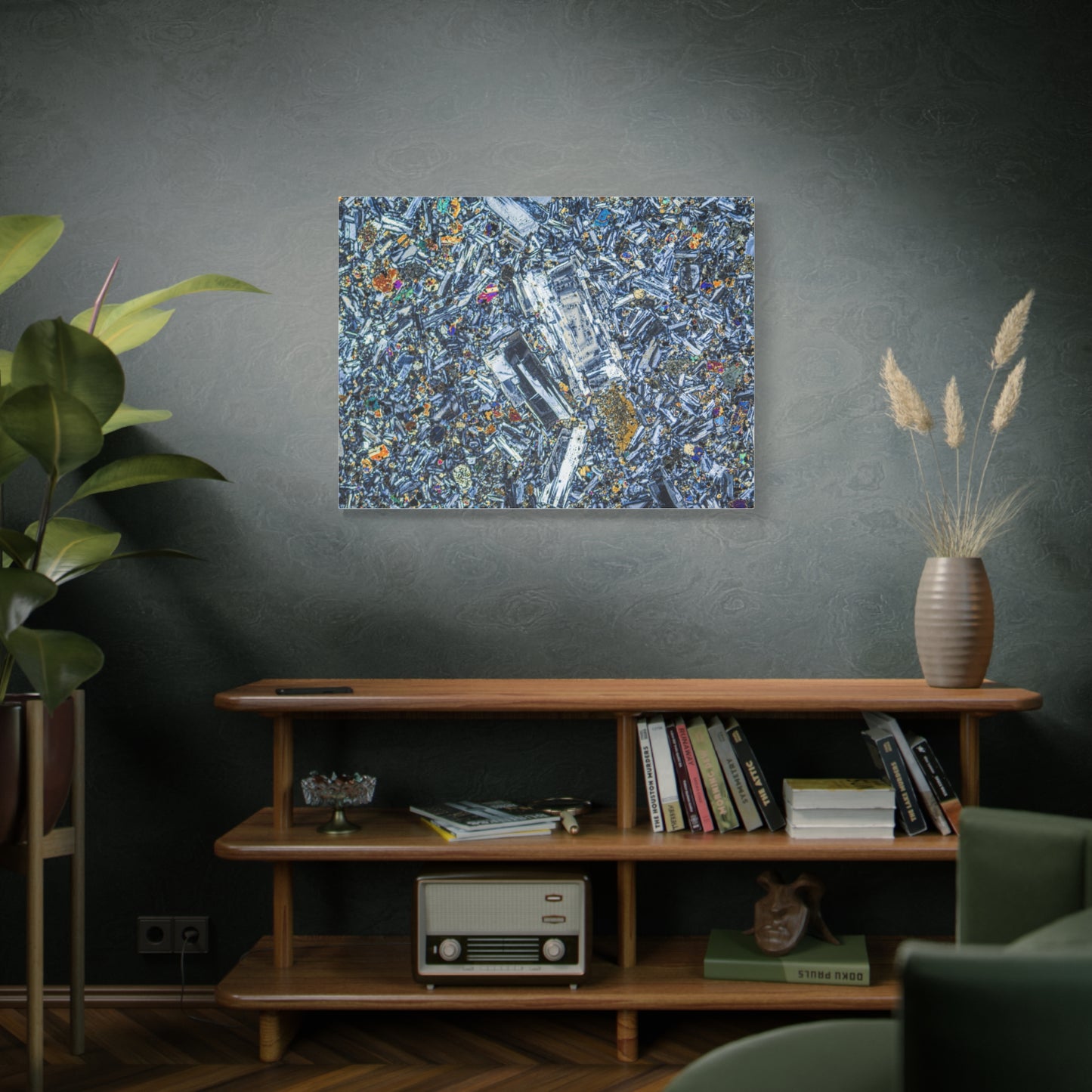 Plagioclase in Basalt Canvas Wall Art