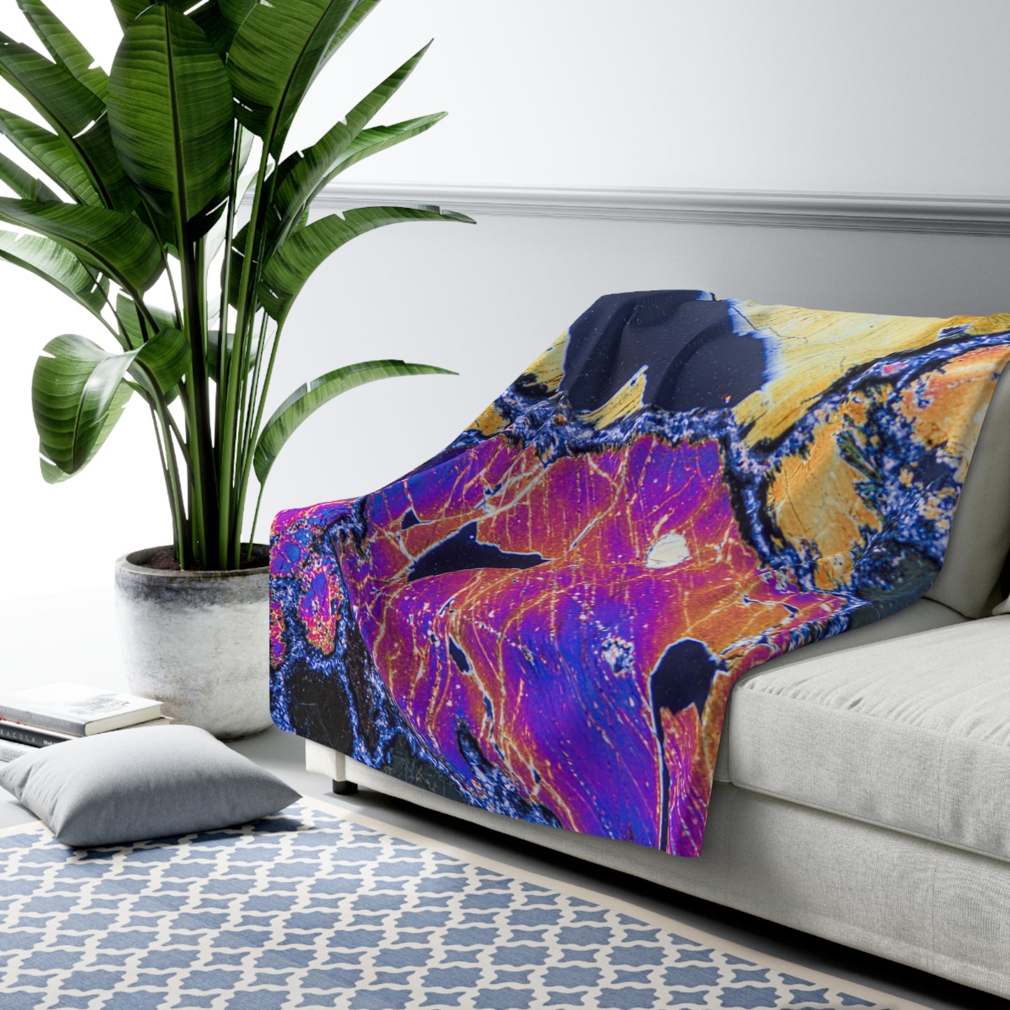 Clinopyroxene Wings Sherpa Fleece Blanket