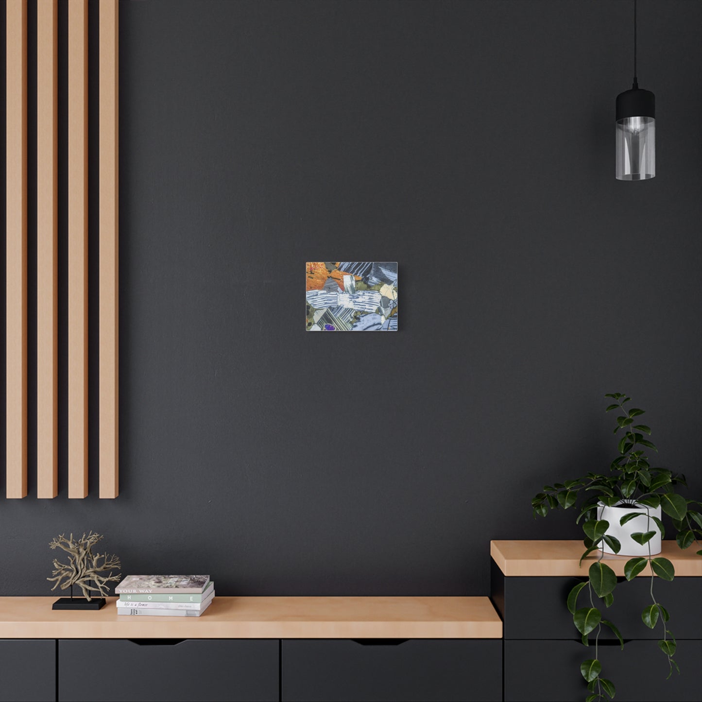 Feldspar with Pyroxene Canvas Wall Art