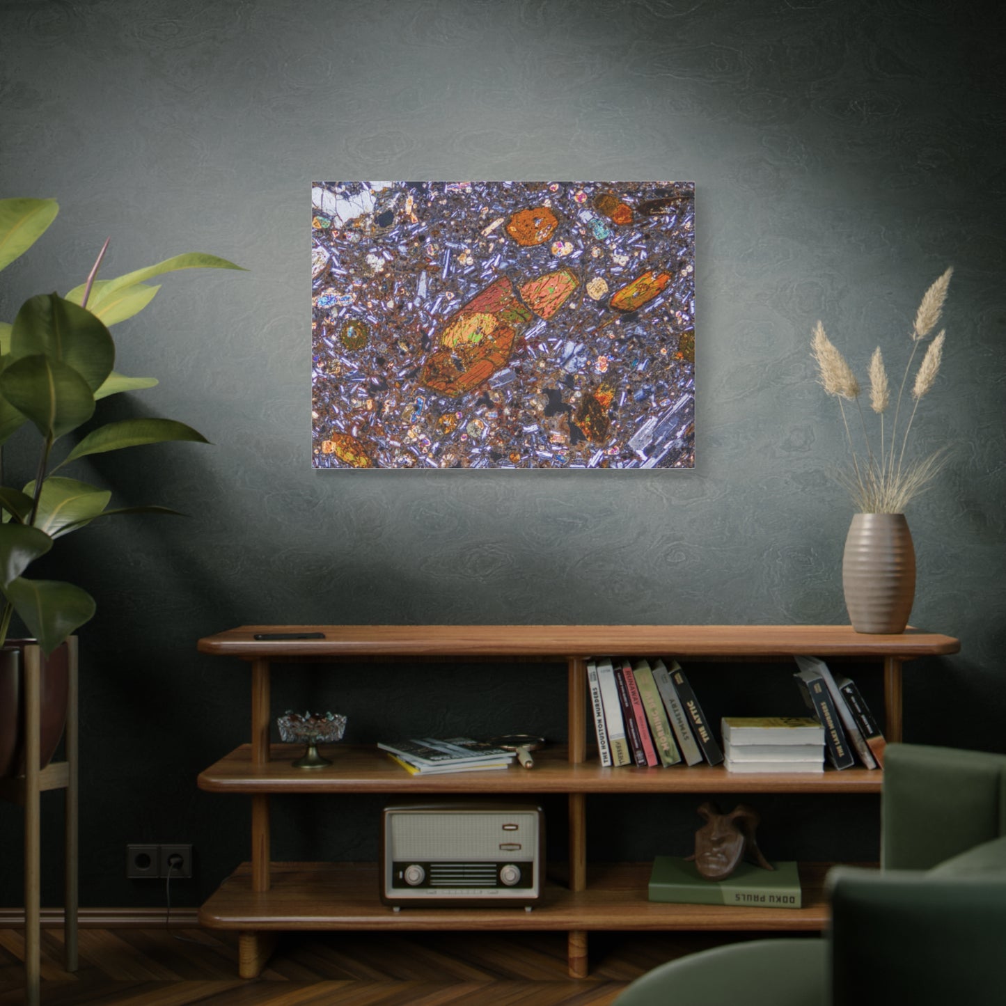 Hornblende with Plagioclase Canvas Wall Art