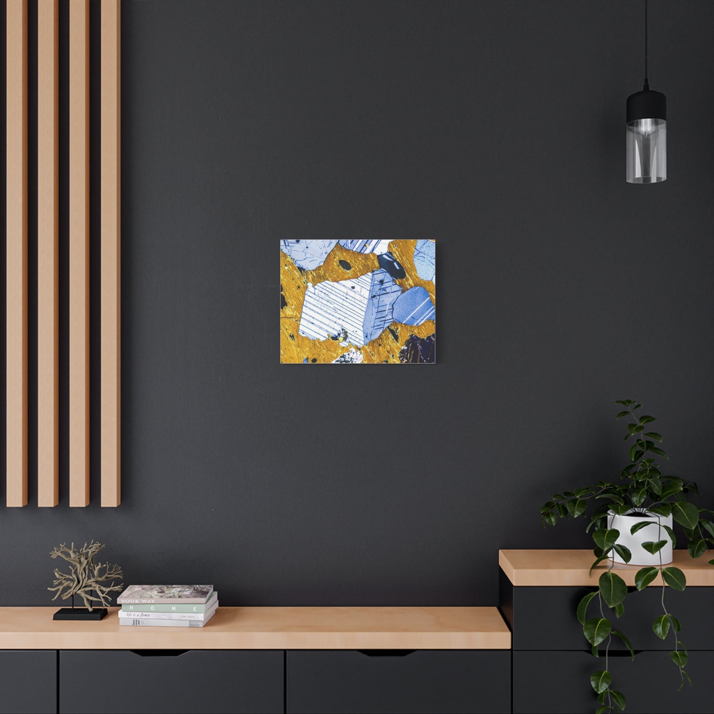 Plagioclase in Pyroxene Canvas Wall Art