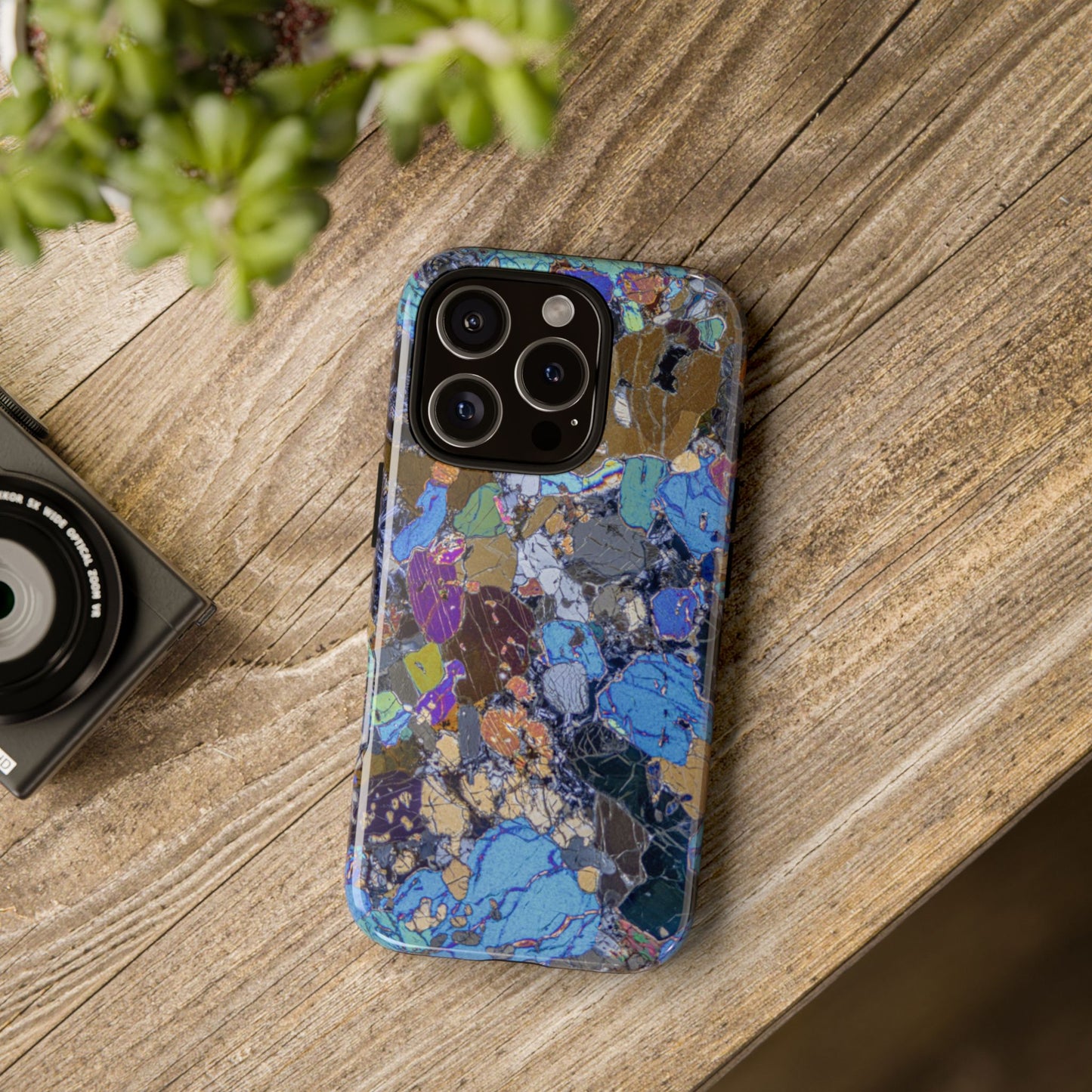 Gabbro Pyroxene/Olivine Colorful Tough Phone Case