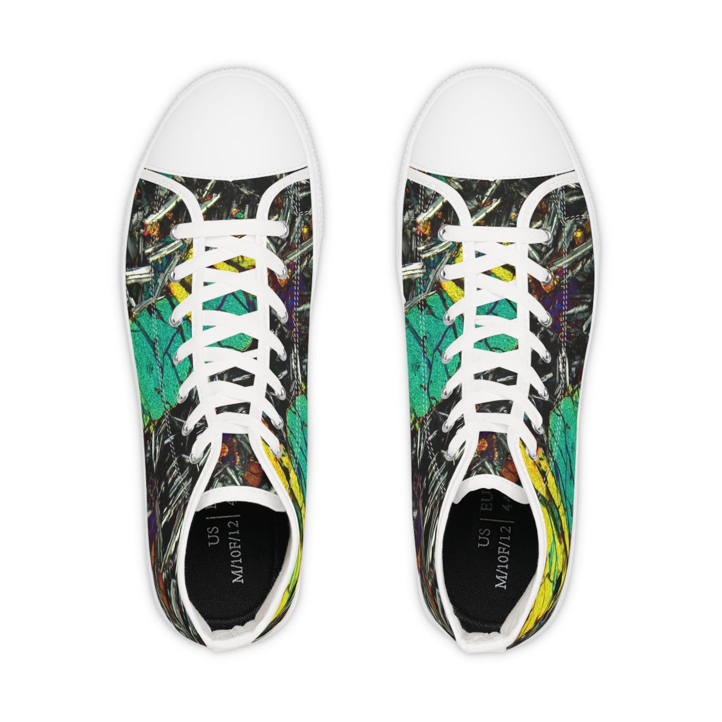 Olivine in Basalt High Top Sneakers for Men
