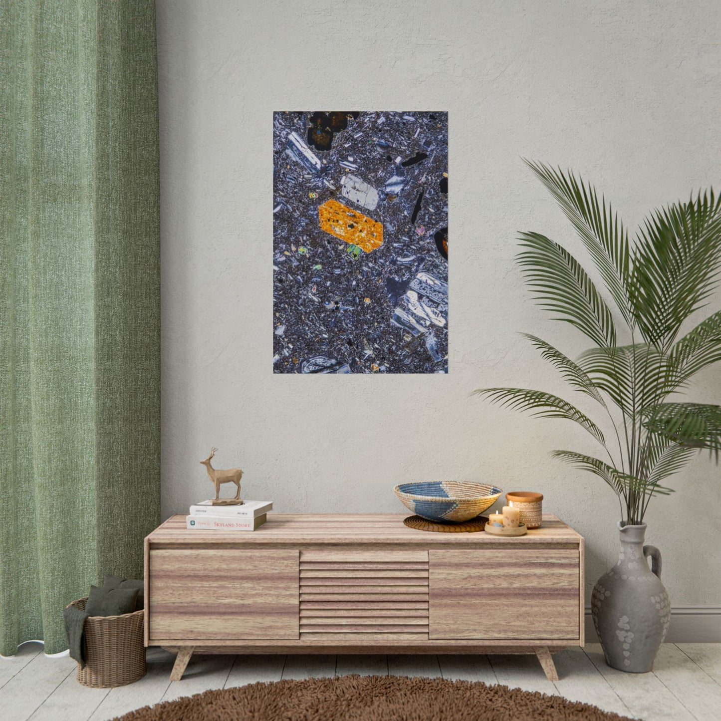 Pyroxene Crystal Rolled Posters