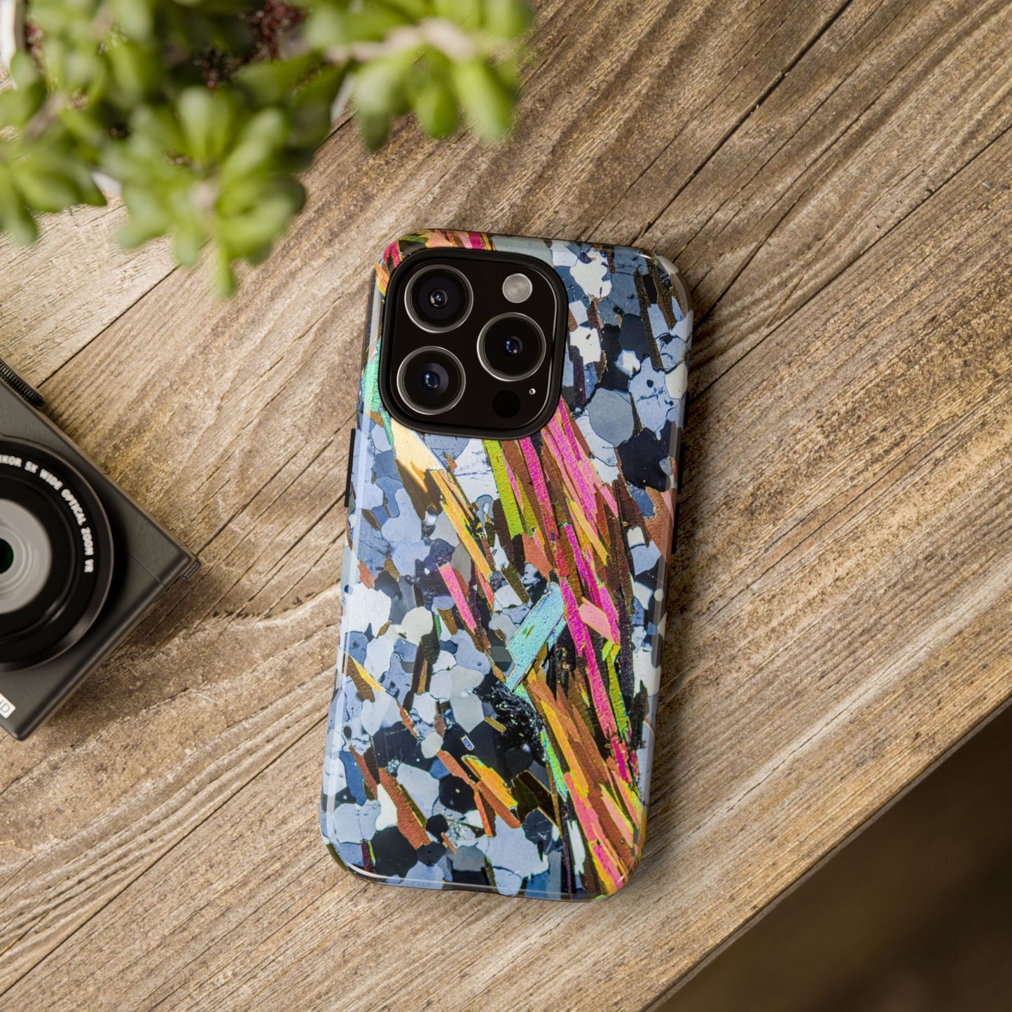 Mica Schist 2.0 Vibrant Phone Case, Tough Cases for Artists