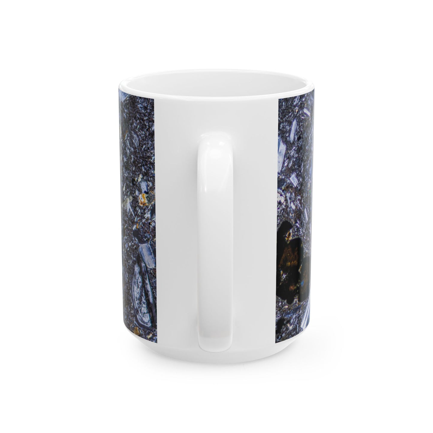 Pyroxene Cyrtsal in Basalt Ceramic Mug
