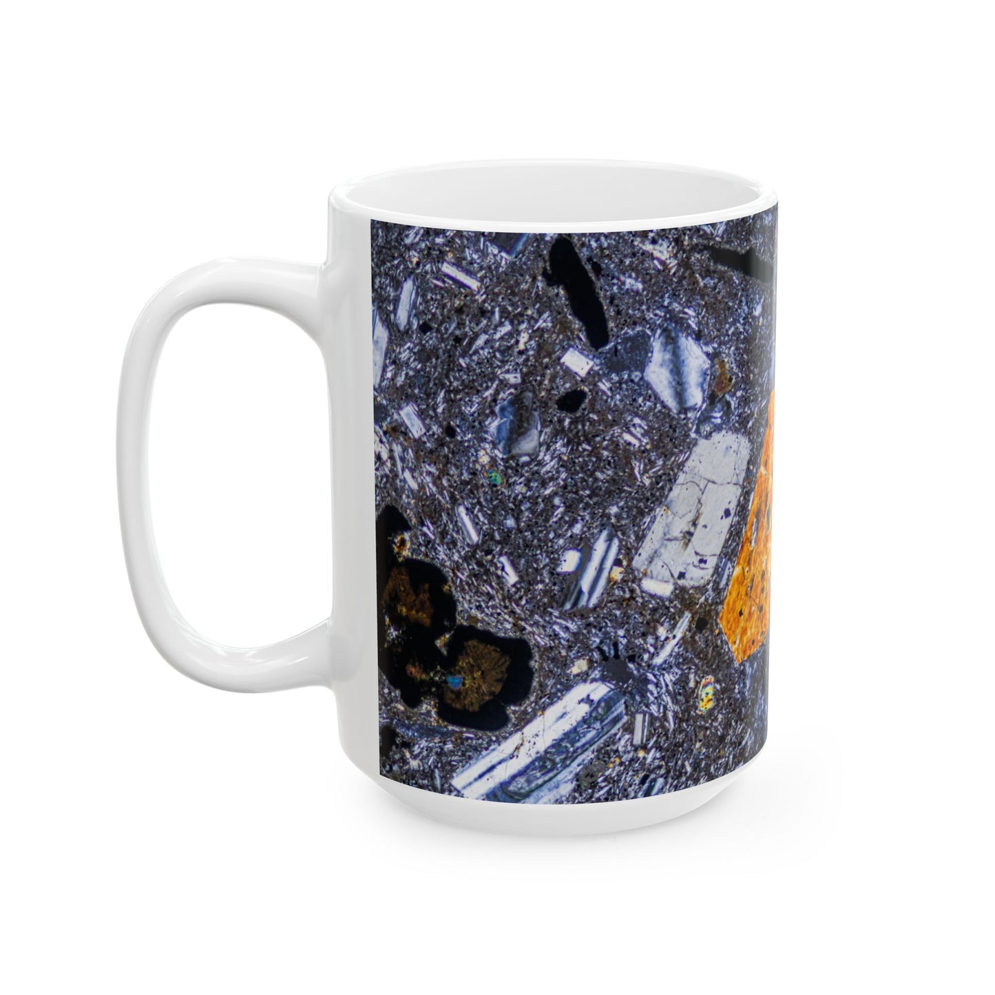 Pyroxene Cyrtsal in Basalt Ceramic Mug