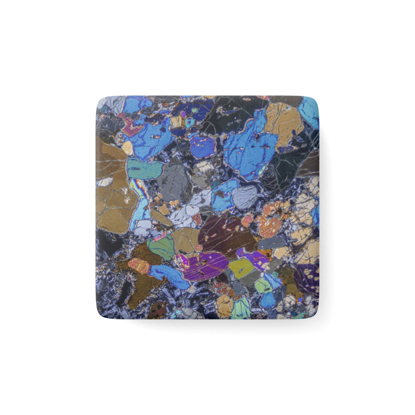 Gabbro with Olivine/Pyroxene Porcelain Magnet