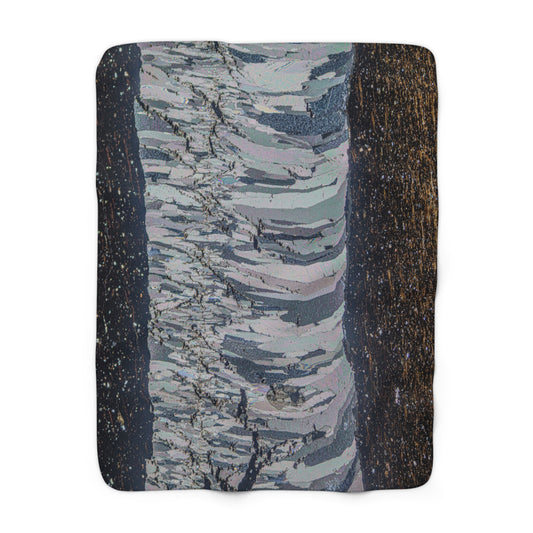Mineralization Vein Sherpa Fleece Blanket