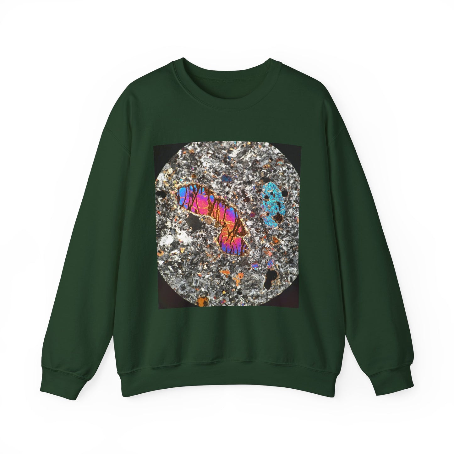 Olivine surrounded by Plagioclase - Heavy Blend™ Crewneck Sweatshirt