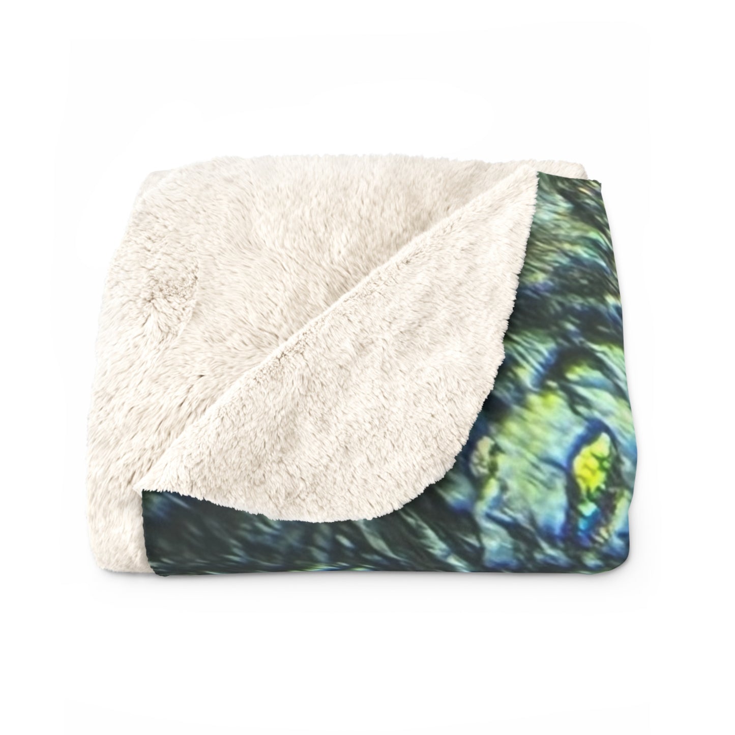 Peridotite-Serpentine Sherpa Fleece Blanket