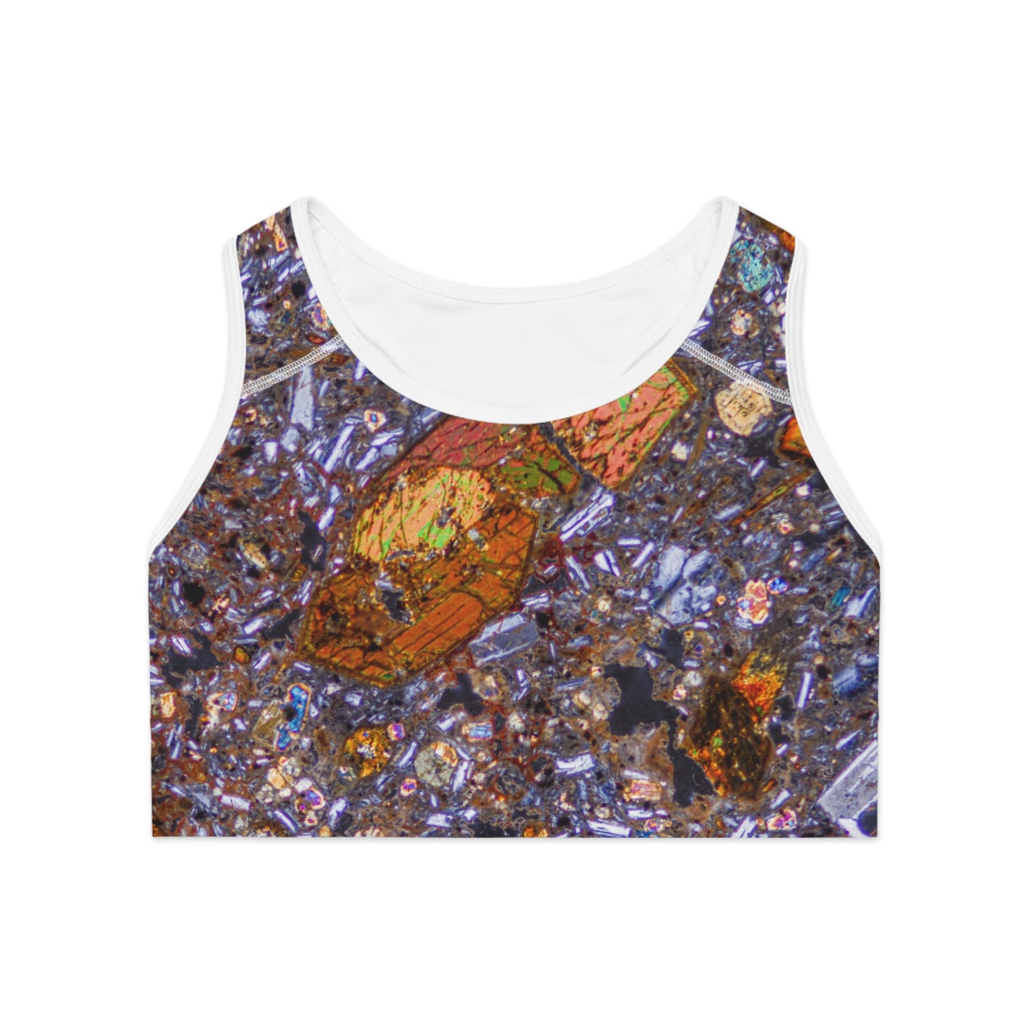 Hornblende in Basalt Sports Bra