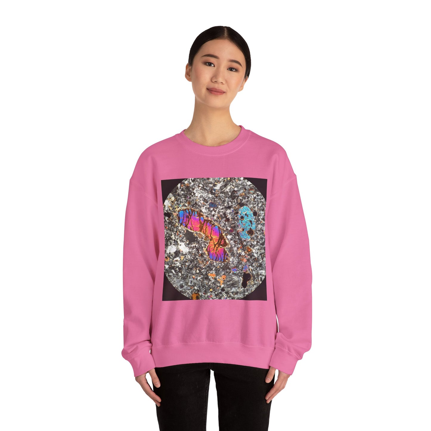 Olivine surrounded by Plagioclase - Heavy Blend™ Crewneck Sweatshirt