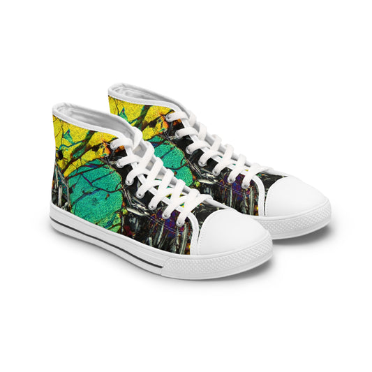 Olivine in Basalt Women's High Top Sneakers