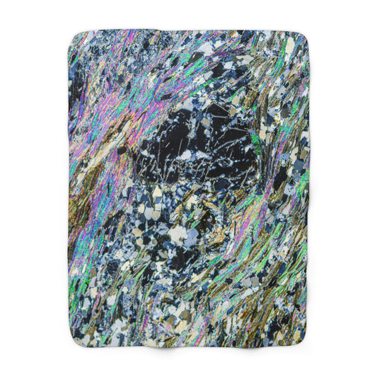 Metamorphosing Garnet Sherpa Fleece Blanket