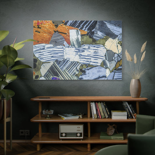 Feldspar with Pyroxene Canvas Wall Art