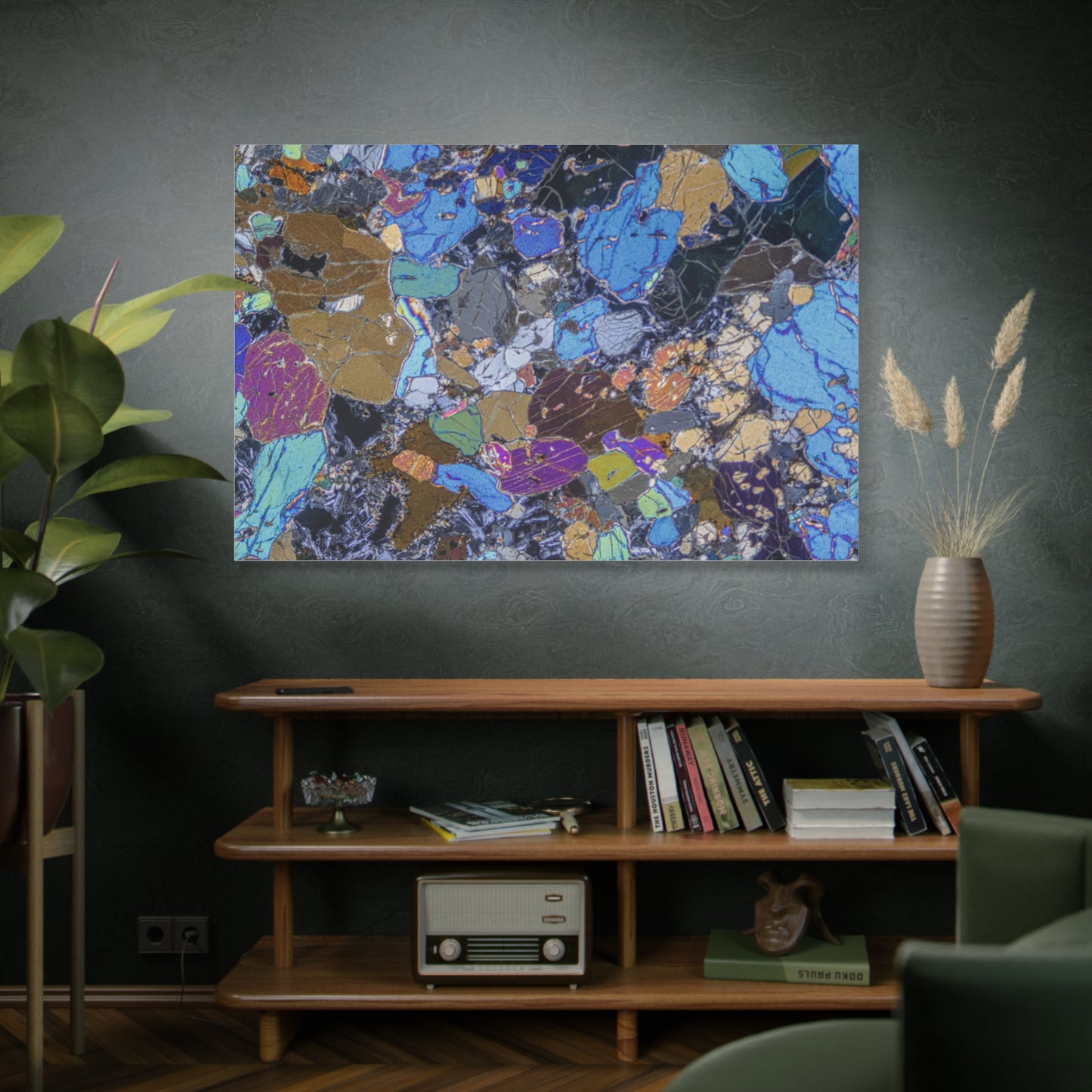 Gabbro Pyroxene/Olivine Canvas Wall Art
