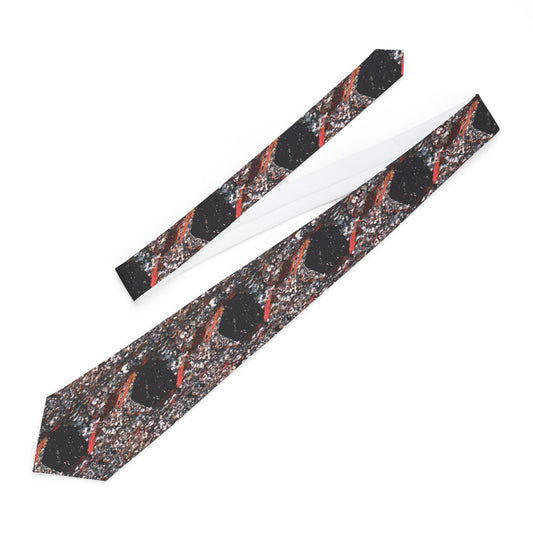 Garnet Mica Schist Necktie