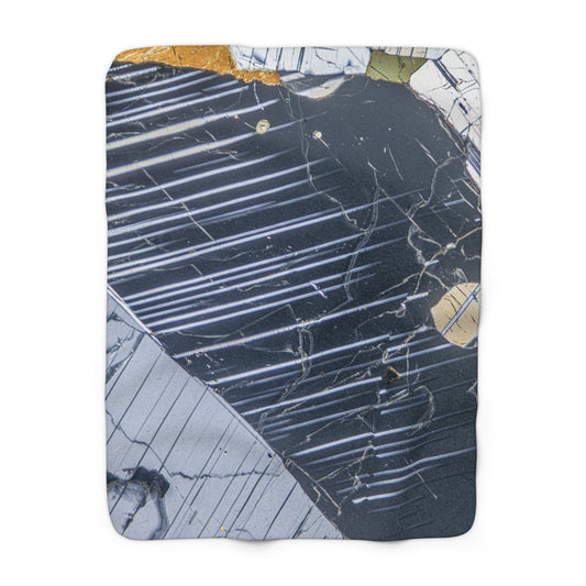 Plagioclse Sherpa Fleece Blanket