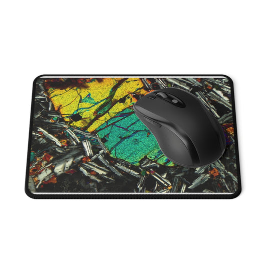 Olivine in Basalt Small Mouse Pad