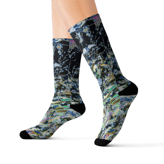 Metamorphosing Garnet Sublimation Socks