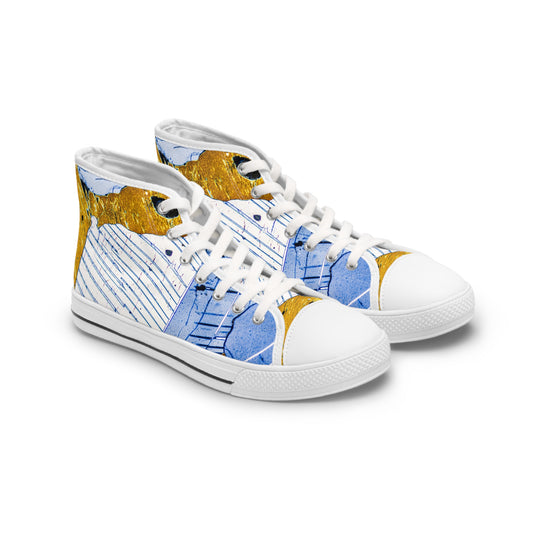 Plagioclase in Pyroxene Women's High Top Sneakers