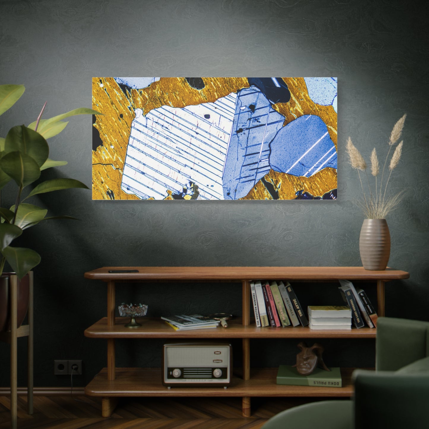 Plagioclase in Pyroxene Canvas Wall Art