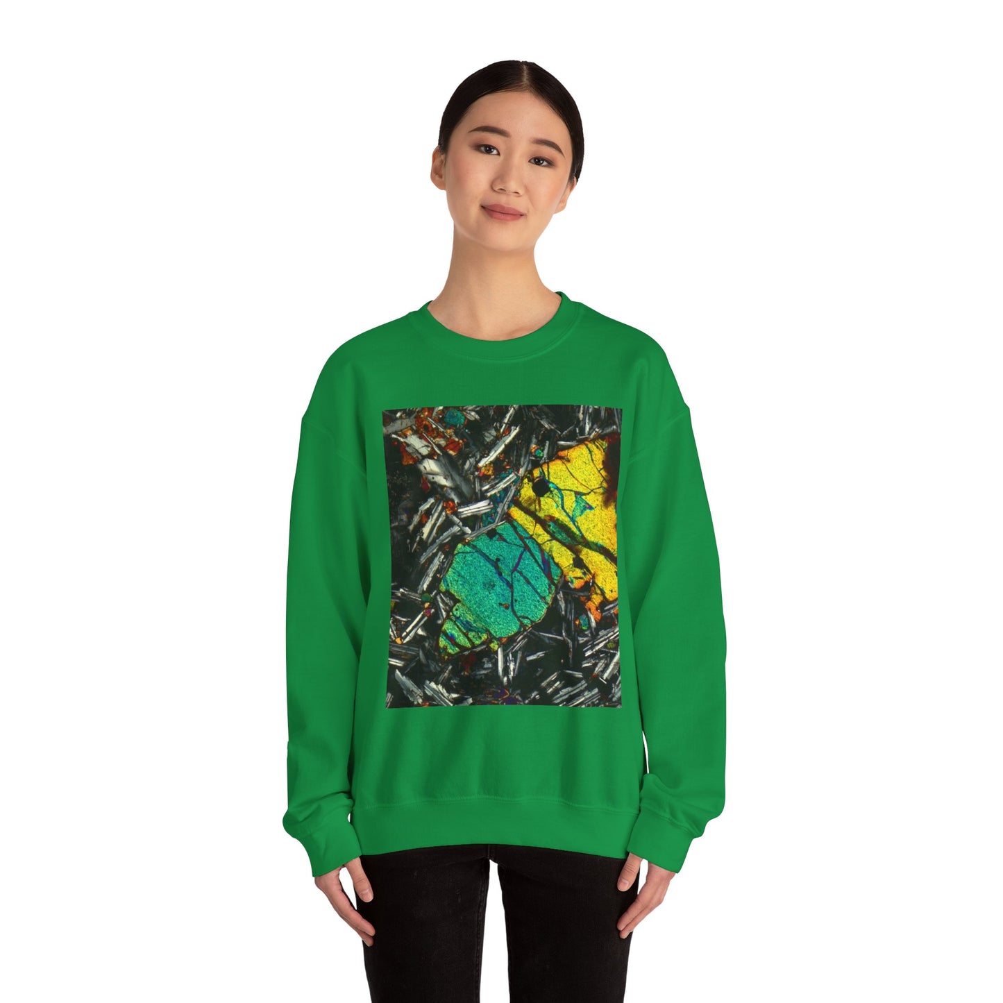 Olivine In Basalt - Heavy Blend™ Crewneck Sweatshirt