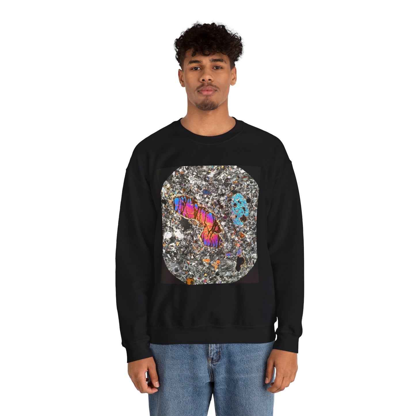 Olivine surrounded by Plagioclase - Heavy Blend™ Crewneck Sweatshirt