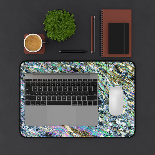 Metamophosing Garnet Rock Desk Mat
