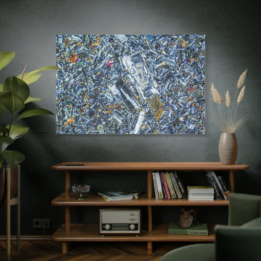 Plagioclase in Basalt Canvas Wall Art