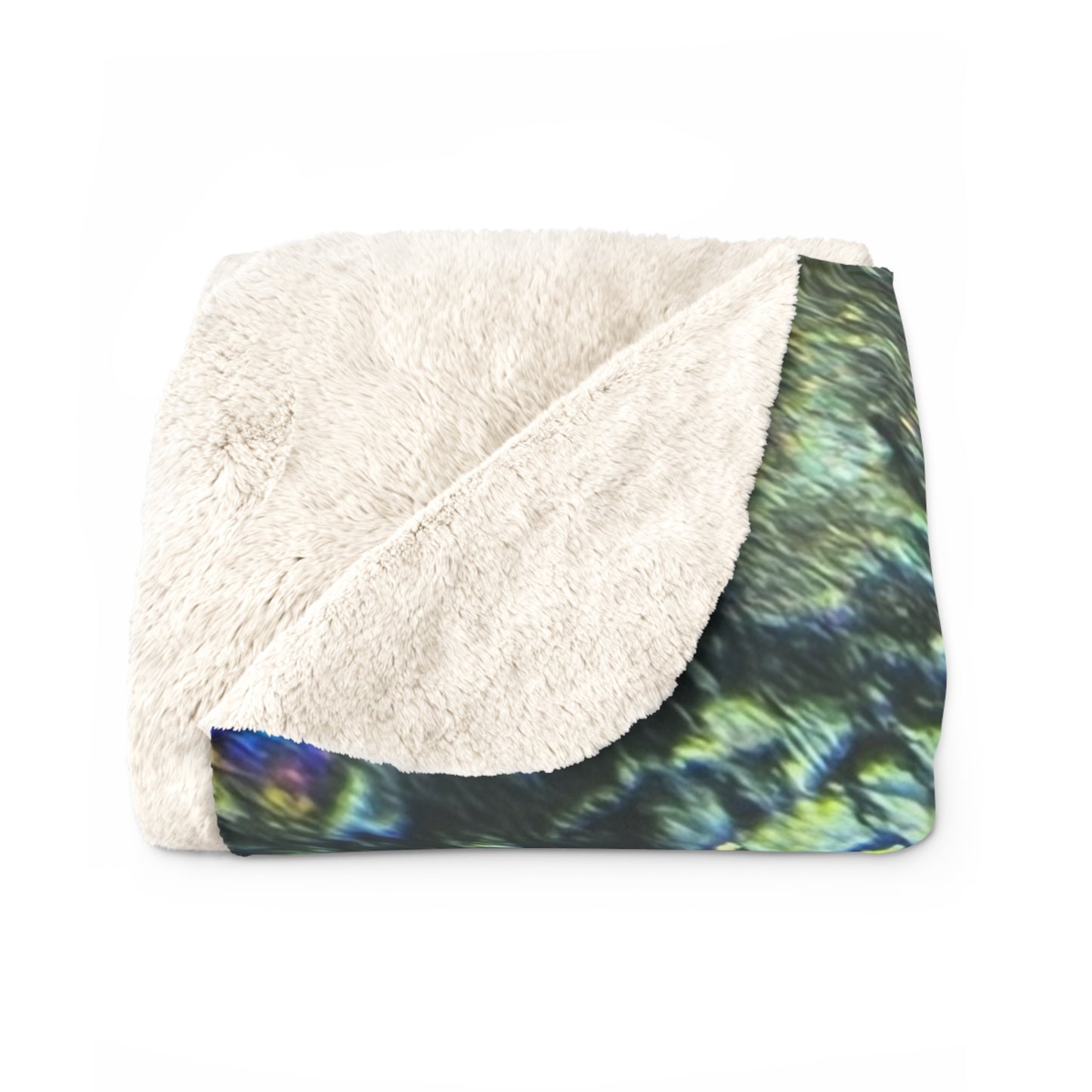 Peridotite-Serpentine Sherpa Fleece Blanket