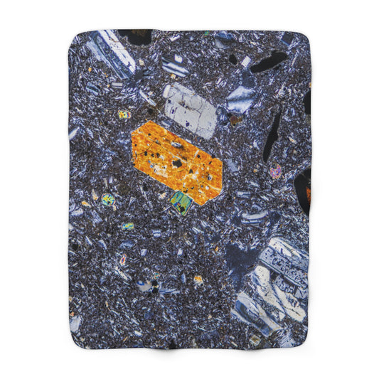 Pyroxene Crystal Sherpa Fleece Blanket