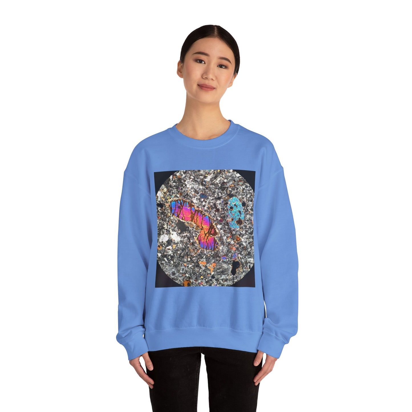 Olivine surrounded by Plagioclase - Heavy Blend™ Crewneck Sweatshirt