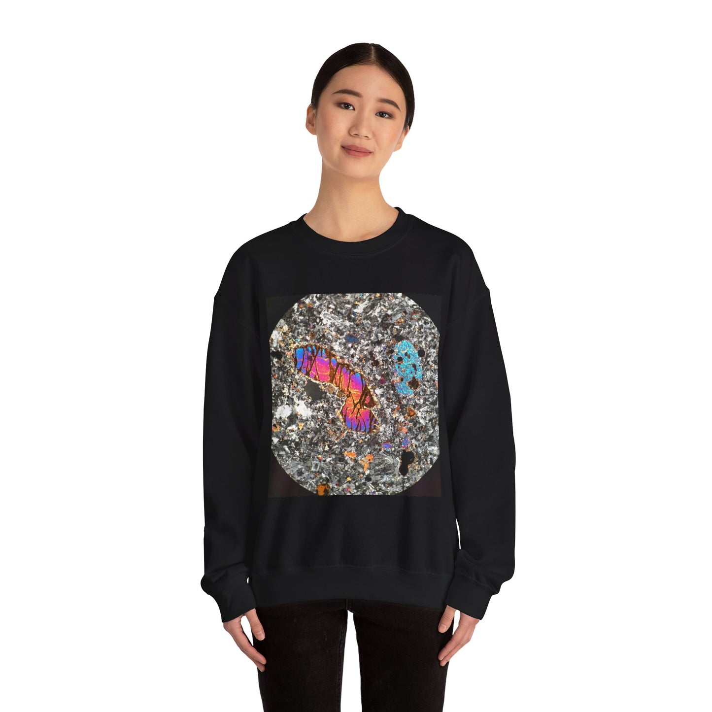 Olivine surrounded by Plagioclase - Heavy Blend™ Crewneck Sweatshirt