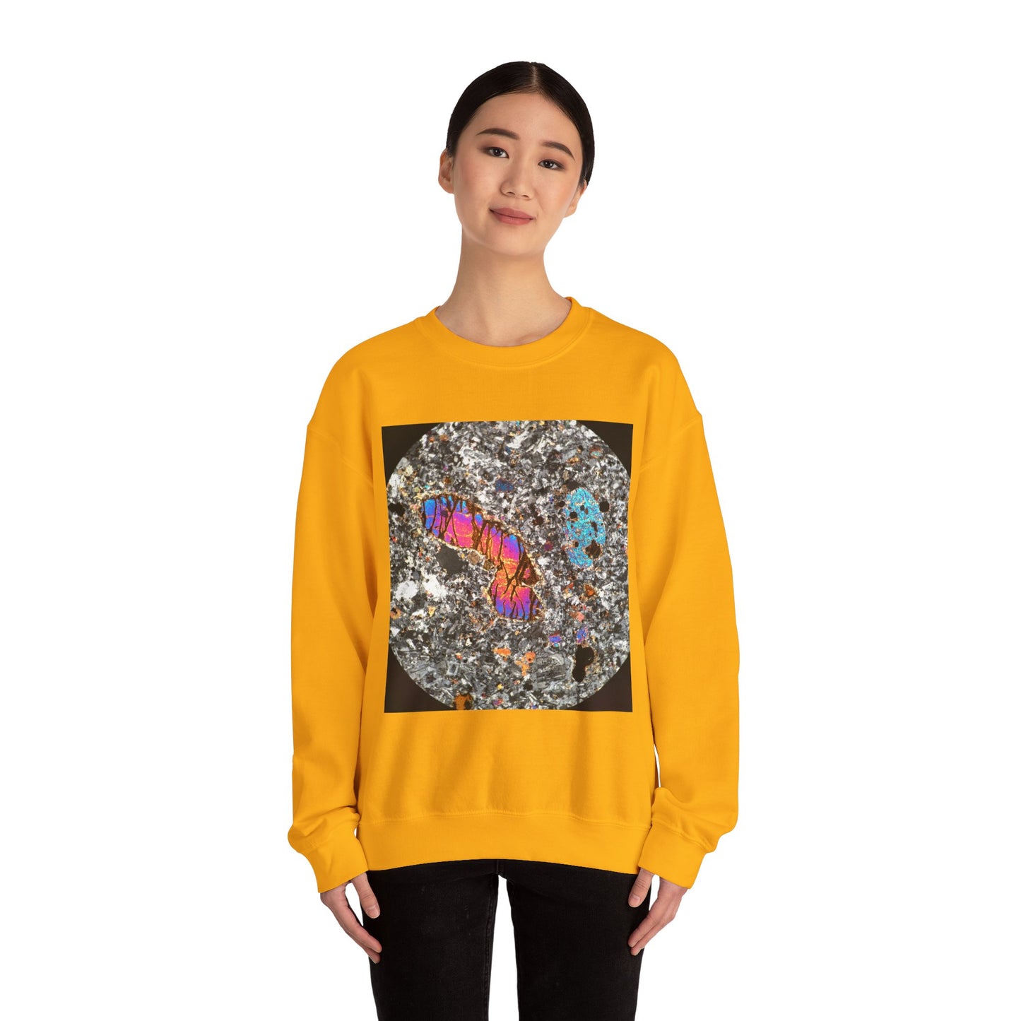 Olivine surrounded by Plagioclase - Heavy Blend™ Crewneck Sweatshirt