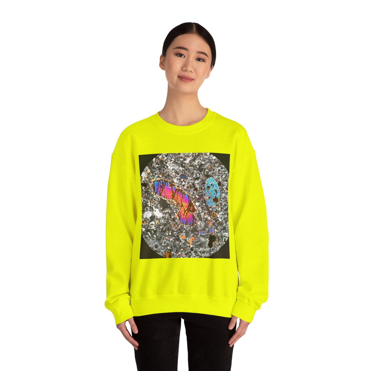 Olivine surrounded by Plagioclase - Heavy Blend™ Crewneck Sweatshirt