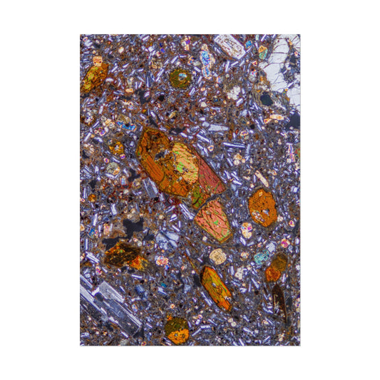 Hornblende in Basalt Rolled Posters