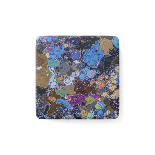 Gabbro with Olivine/Pyroxene Porcelain Magnet